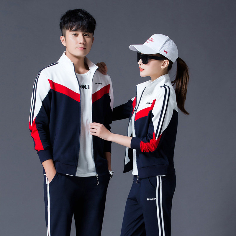运动套装女春秋2020新款气质时尚宽松休闲服跑步卫衣三件套大码潮