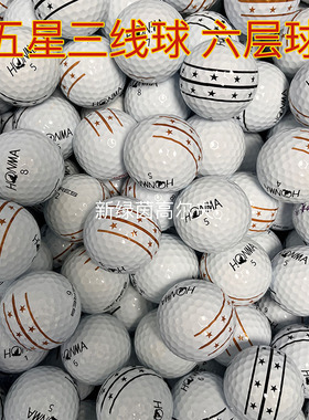正品高尔夫球HONMA六层五星三线球G6远距离球下场比赛推杆卡拉威