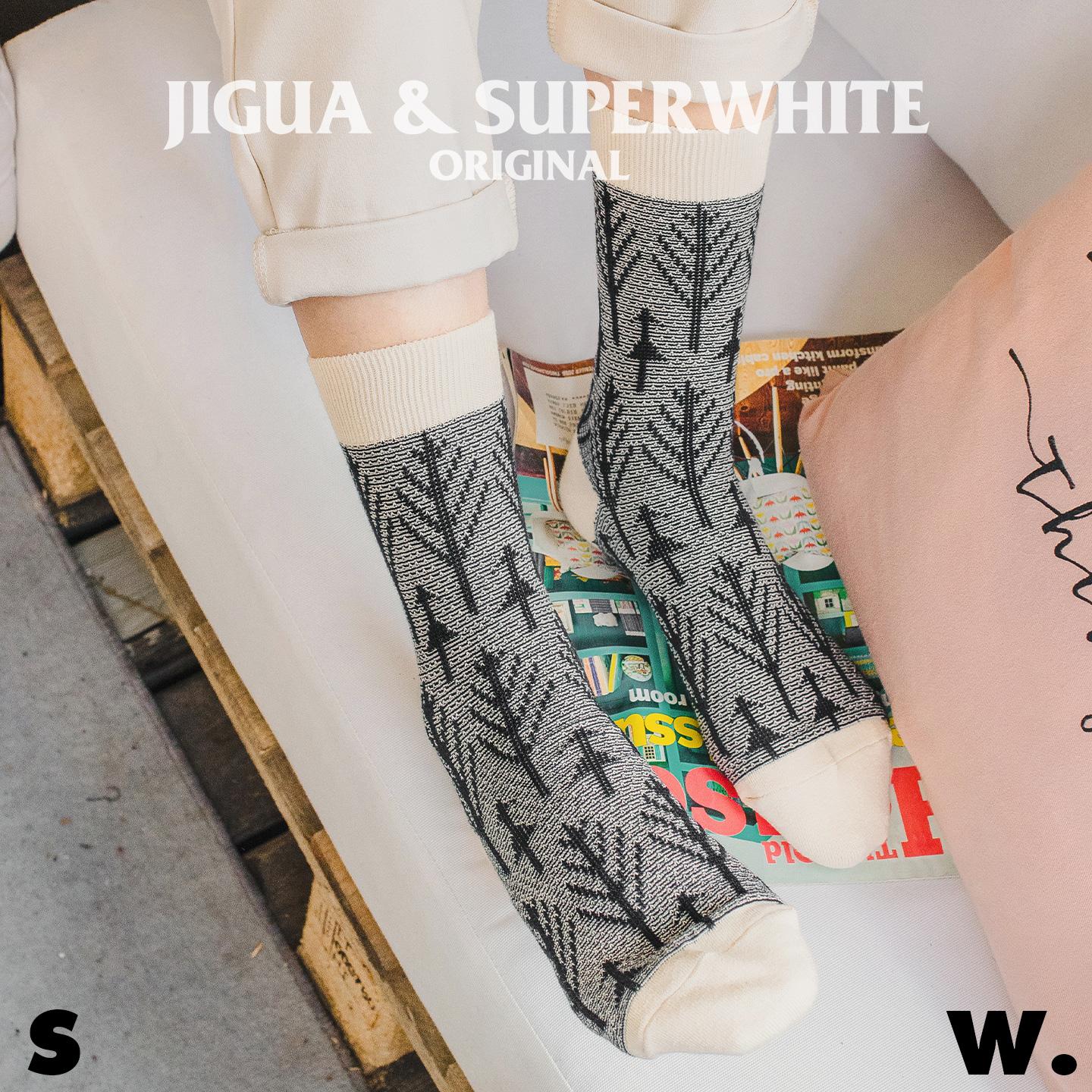 秋冬季袜子女纯棉日系双针双路