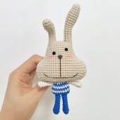 丑萌大头兔玩偶小兔子挂件钥匙扣包包挂饰可爱卡通公仔 成品