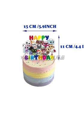 丹迪的世界主题生日派对装饰 Dandy's World生日拉旗背景布置气球