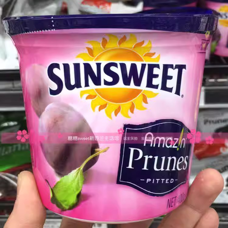 新西兰直邮代购Sunsweet 无核西梅干低糖高纤维罐装400g 2件包邮