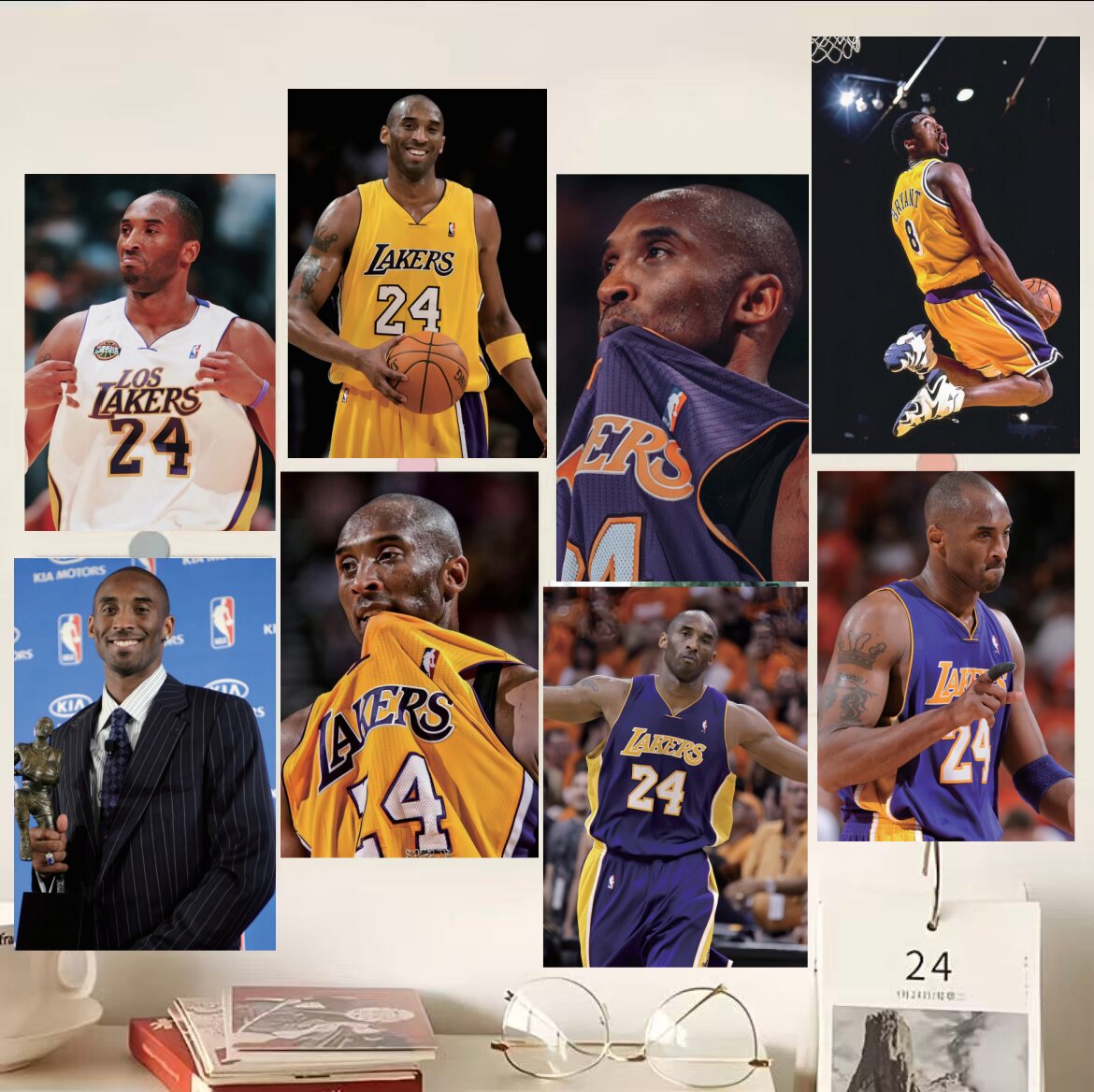 科比墙贴海报NBA湖人队壁纸周边宿舍房间卧室应援墙面装饰贴画