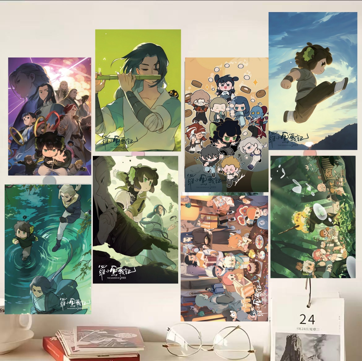 罗小黑战记墙贴海报无限罗小黑周边宿舍房间卧室墙面装饰贴画壁纸