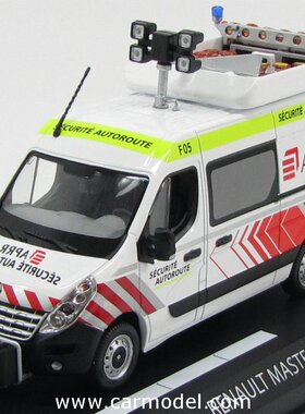 Norev 1/43 Renault 雷诺 MASTER VAN L2H2 道路 施工车 含安全筒