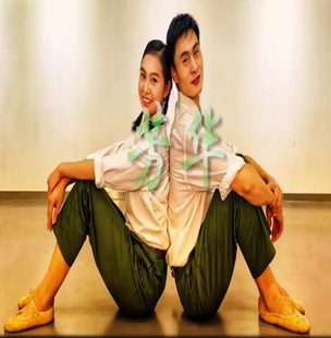 双人舞芳华同款舞蹈演出服绒花知青下乡服装女文工团表演服合唱服