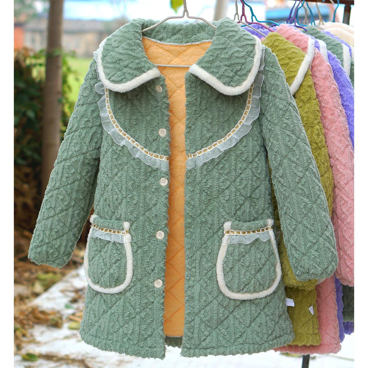 家居服妈妈睡衣可外穿棉袄时尚