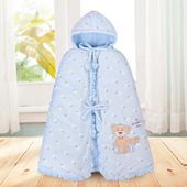 宝宝披风斗篷可脱胆春秋冬季 加厚保暖婴儿外出服男女宝宝披肩外套