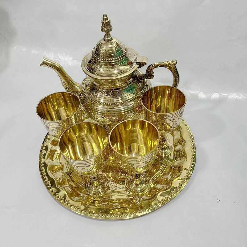 铜酒具套装中式家用白酒分酒器仿古酒杯25ml纯铜酒盘成套龙嘴酒壶