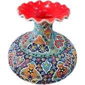 欧式 花瓶客厅伊朗手工上釉彩绘工艺品摆件单个陶瓷花瓶Y54