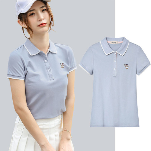 短袖定制翻领polo衫纯棉