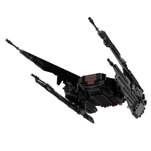 740pcs MOC 肃杀者TIE/vn太空优势战斗机创意拼装积木