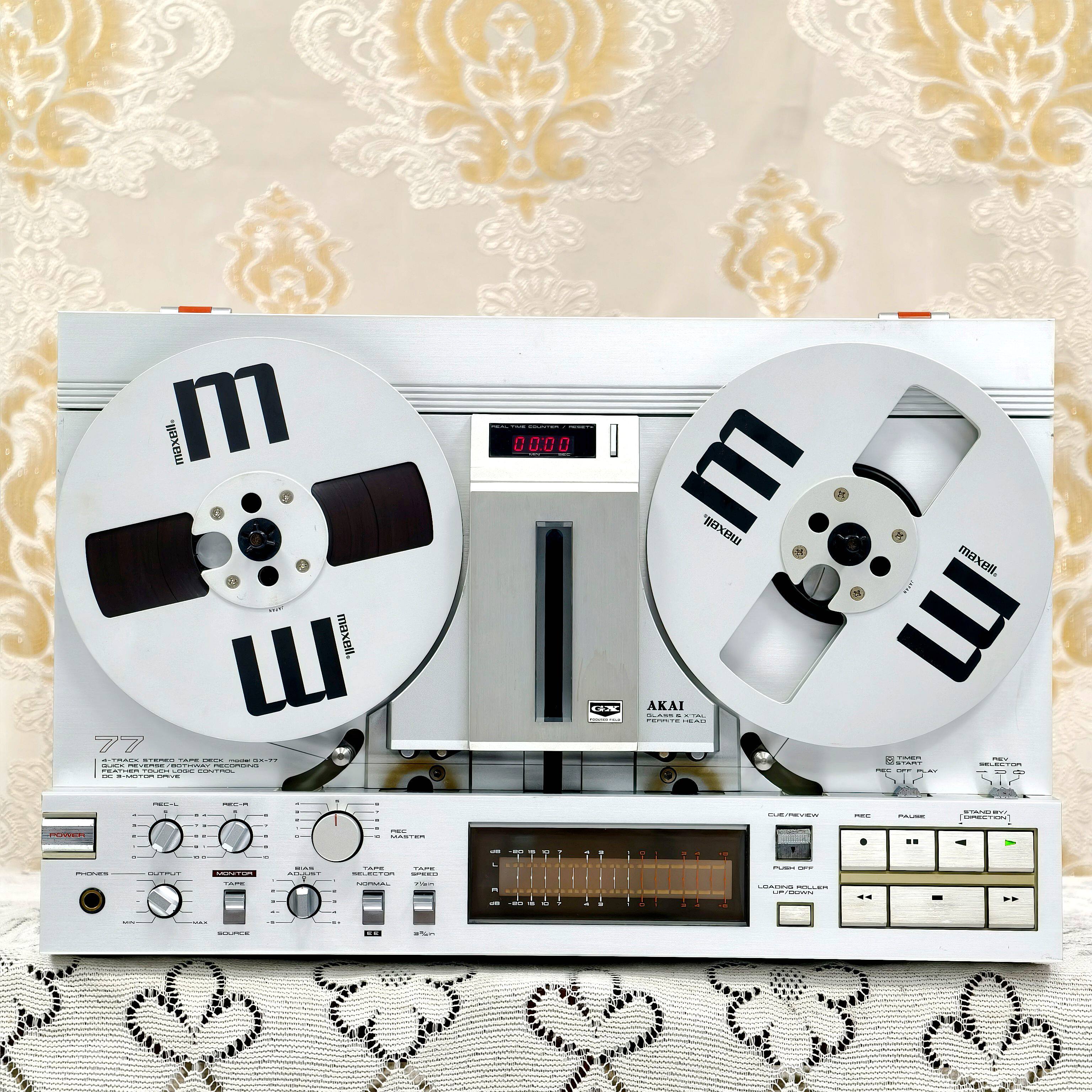 原装进口发烧音响 AKAI / 雅佳 GX-77 开盘机 4轨 双向播放母带机
