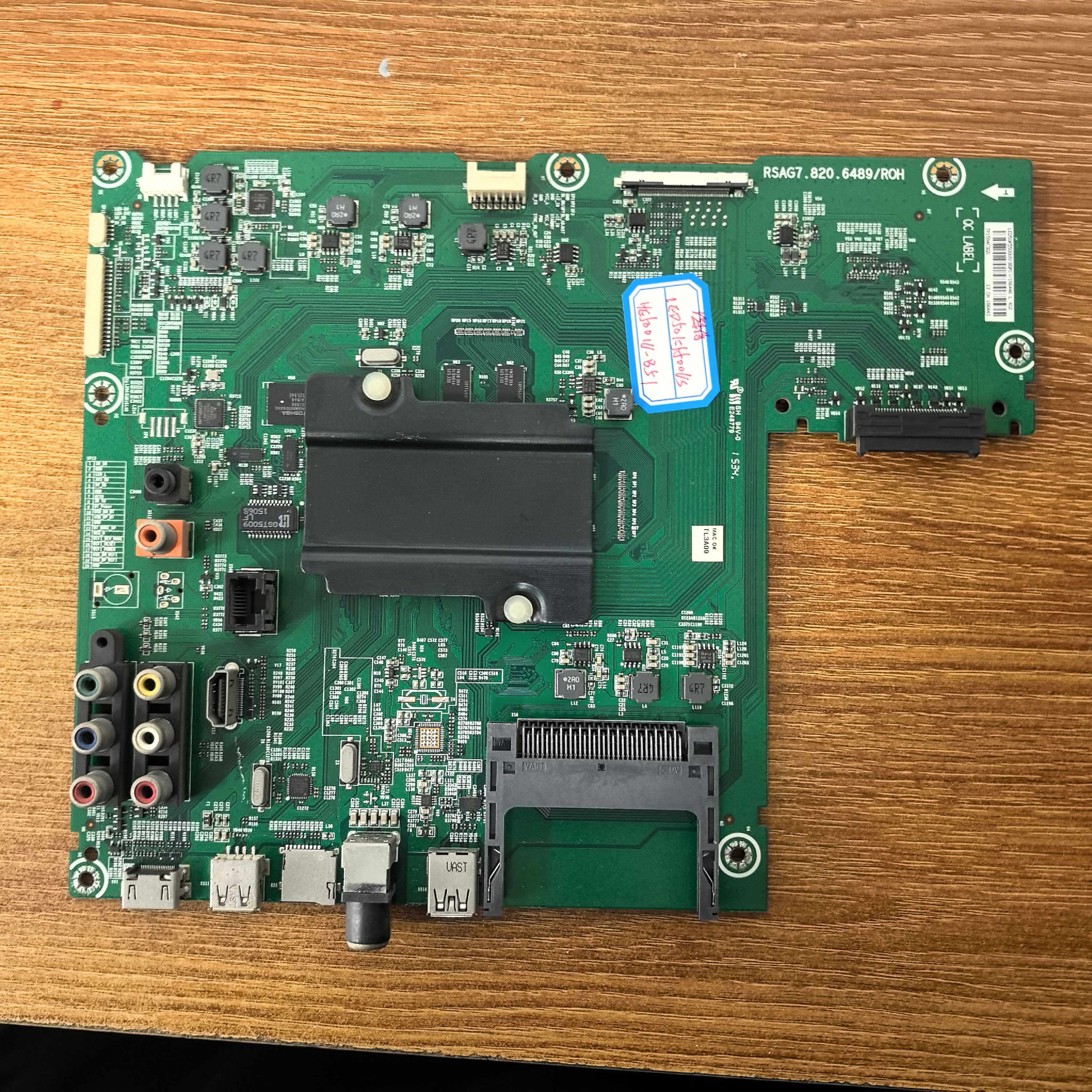 原装海信 LED50K5500US主板RSAG7.820.6489配屏HE500IU-B51实拍图