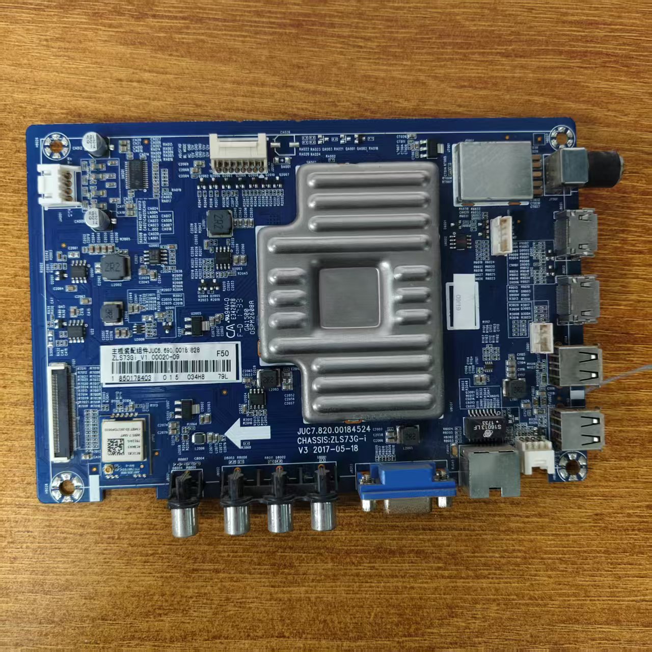 原装拆机长虹 55U1电视主板JUC7.820.00184524屏C550U16-E2-H试好