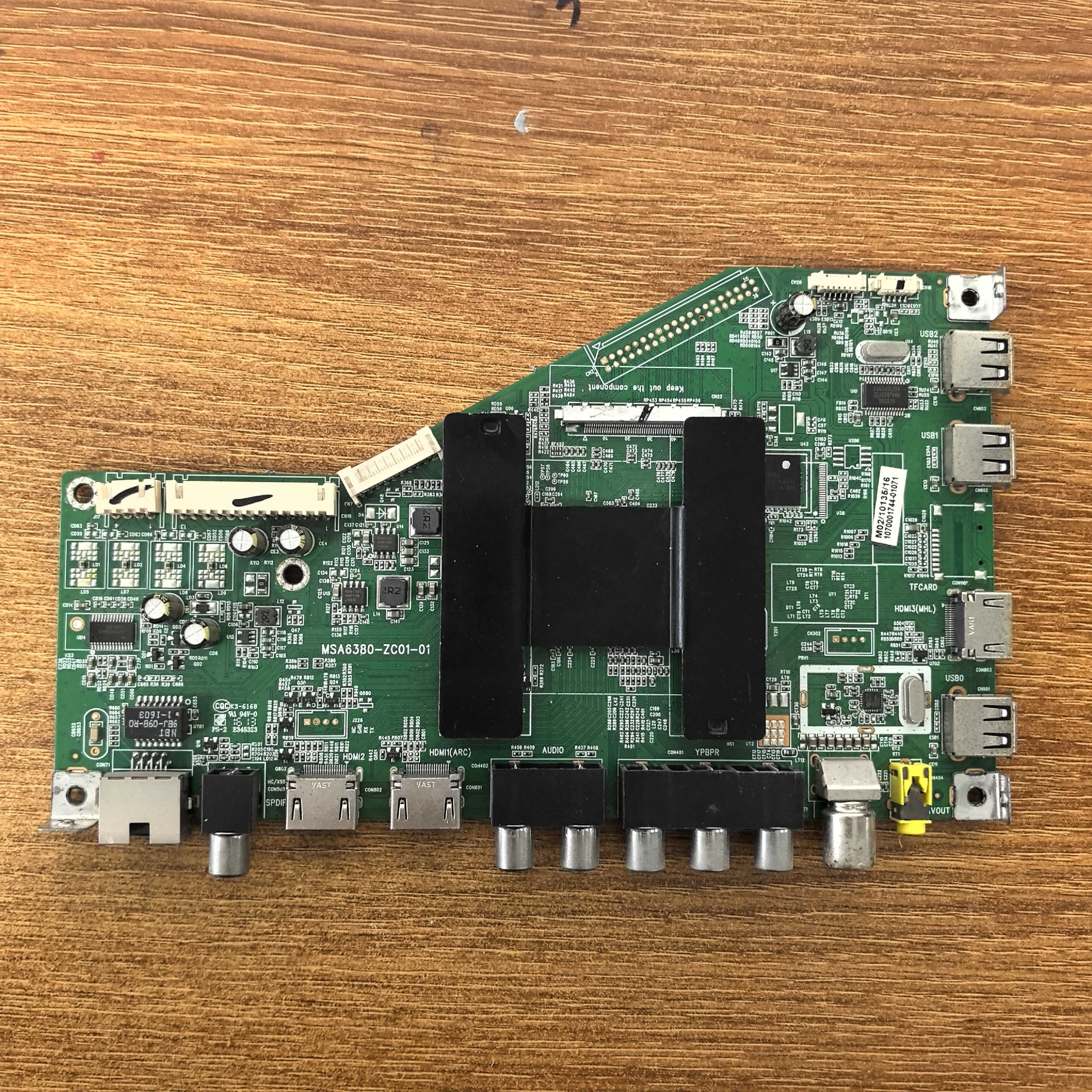 原装海尔LS48H310G电视主板MSA6380-ZC01-01屏LSC480FN02-R实拍图