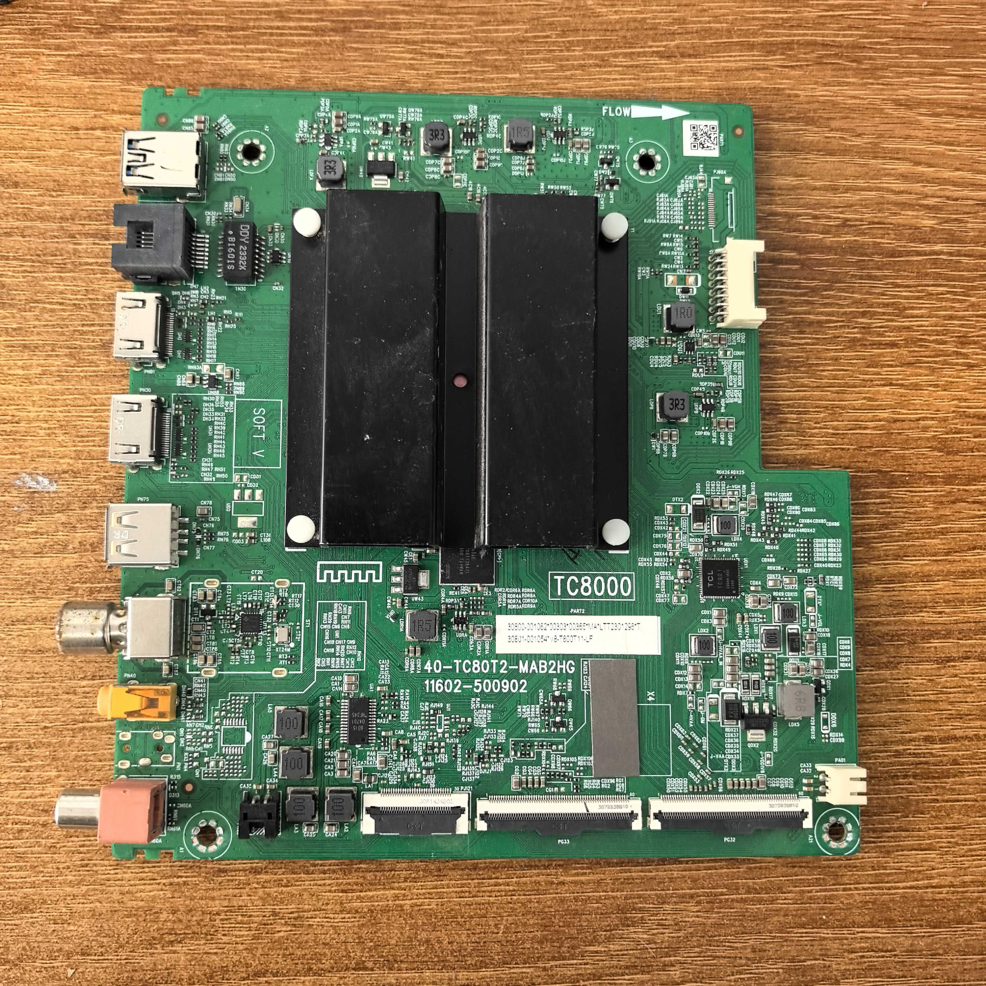 原装现货TCL 55V8E电视主板40-TC80T2-MAB2HG 配屏LVU550NDEL测好