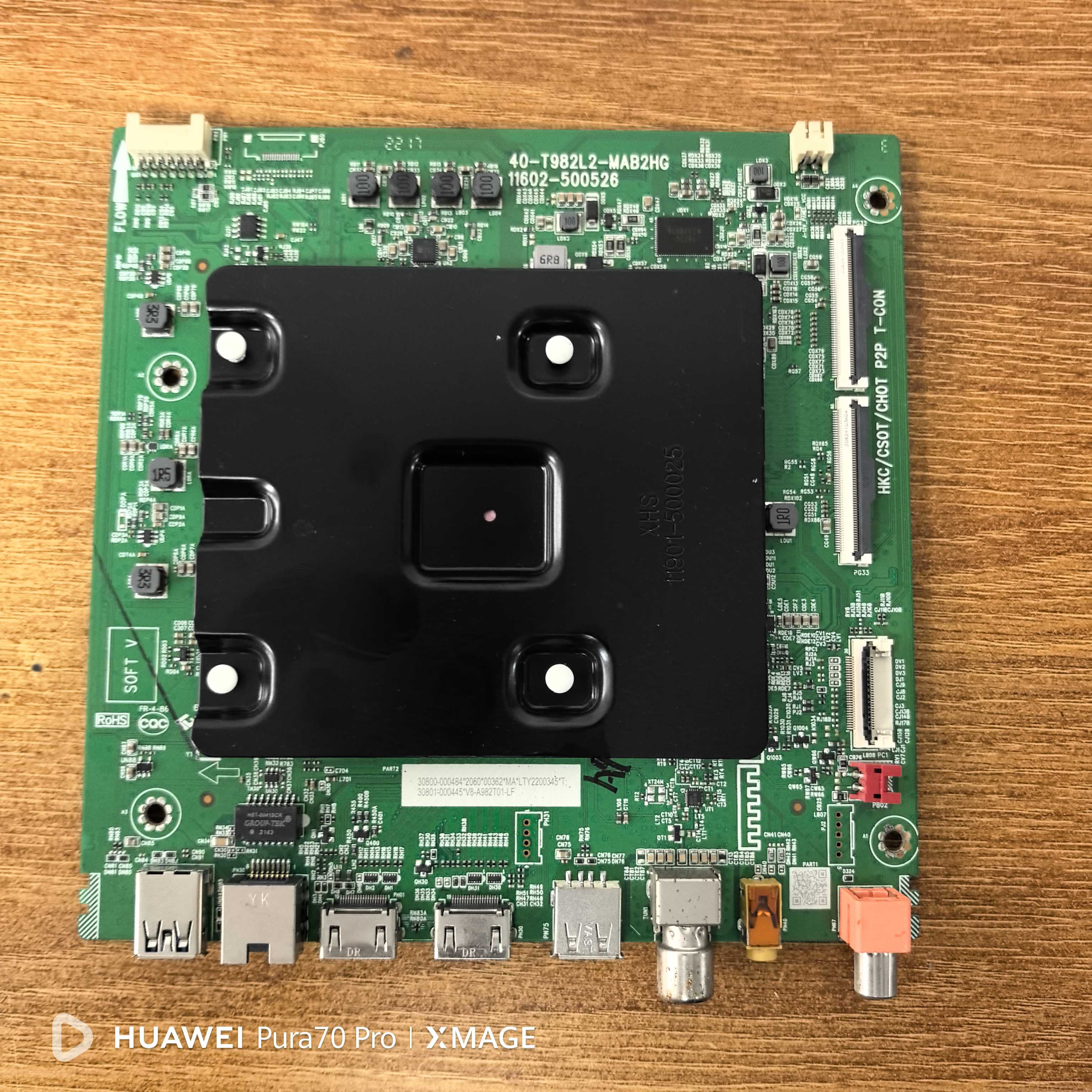 原装测好TCL 65V8E 电视主板40-T982L2-MAC2HG屏LVU650NDEL实拍图