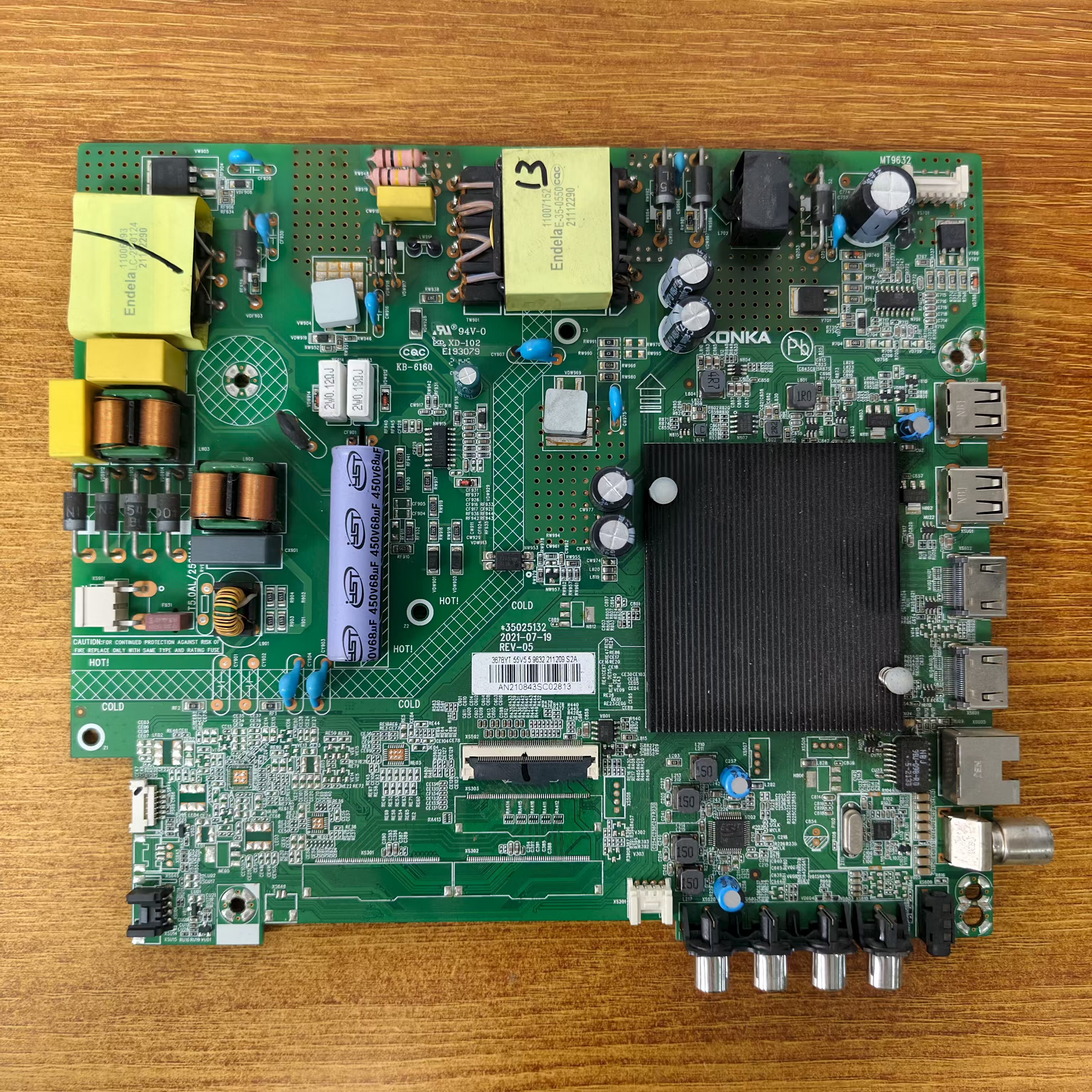 原装康佳55V5液晶电视主板