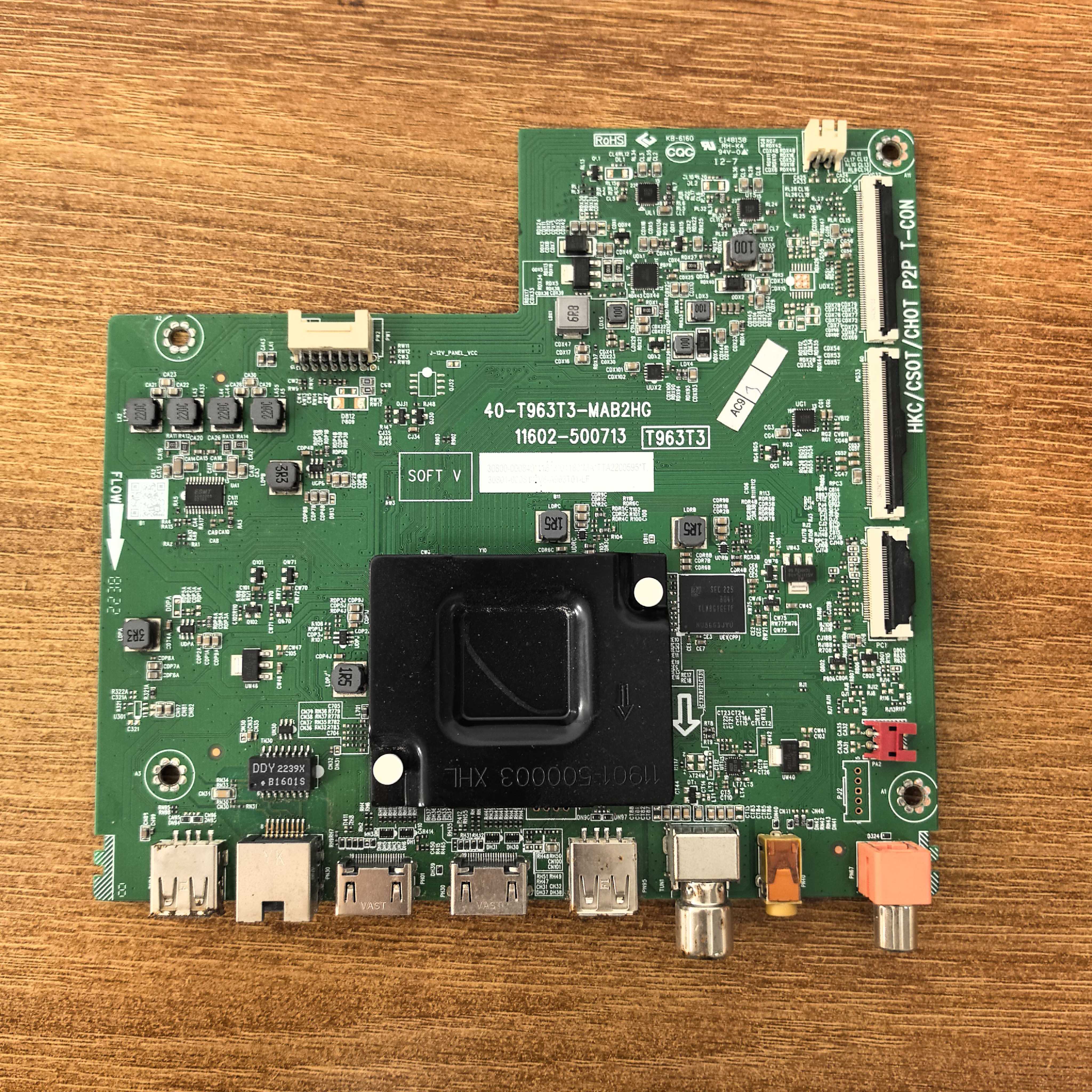 原装雷鸟 58F265C电视主板40-T963T3-MAB2HG配屏LVU580NDEL现货好