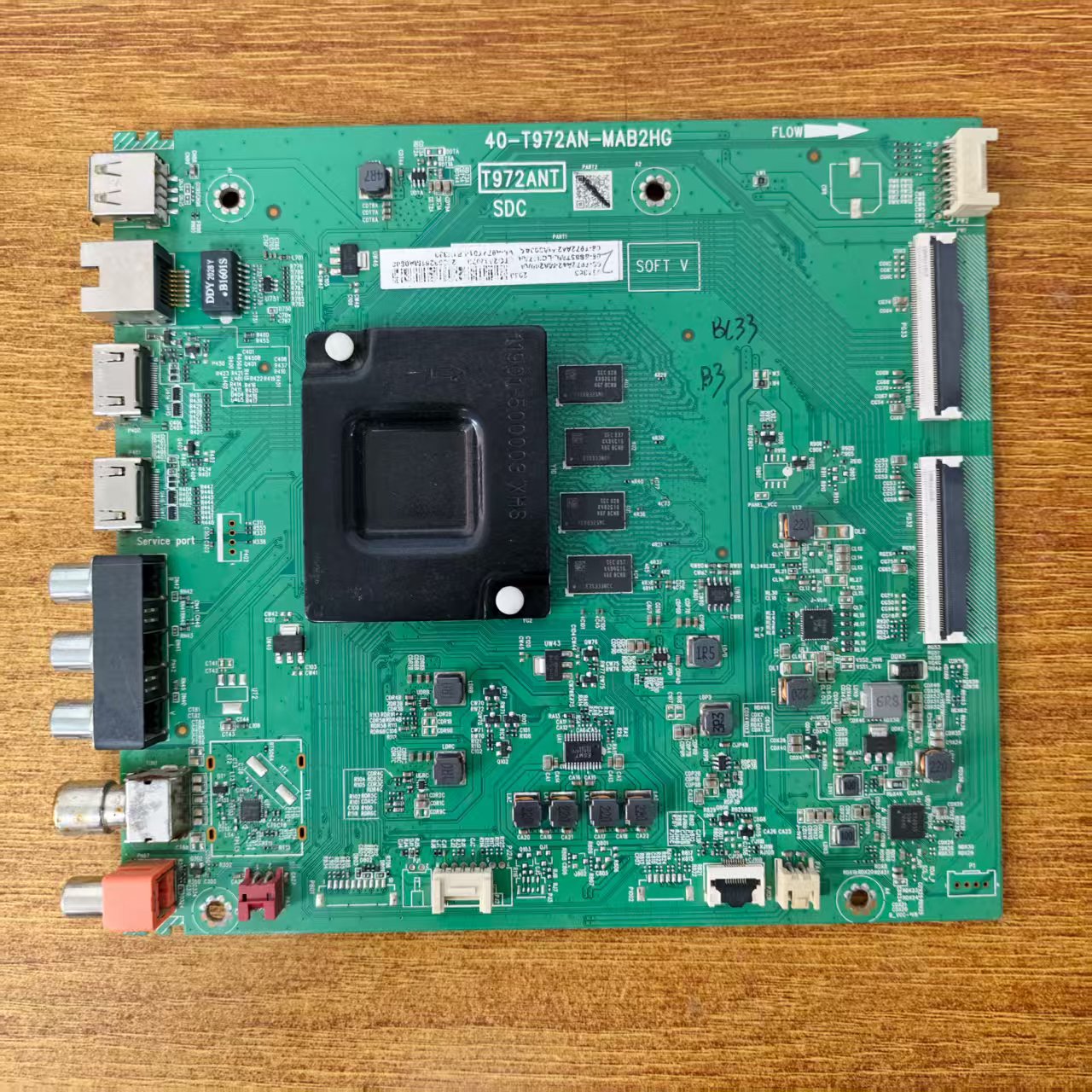 原装TCL65A363电视主板