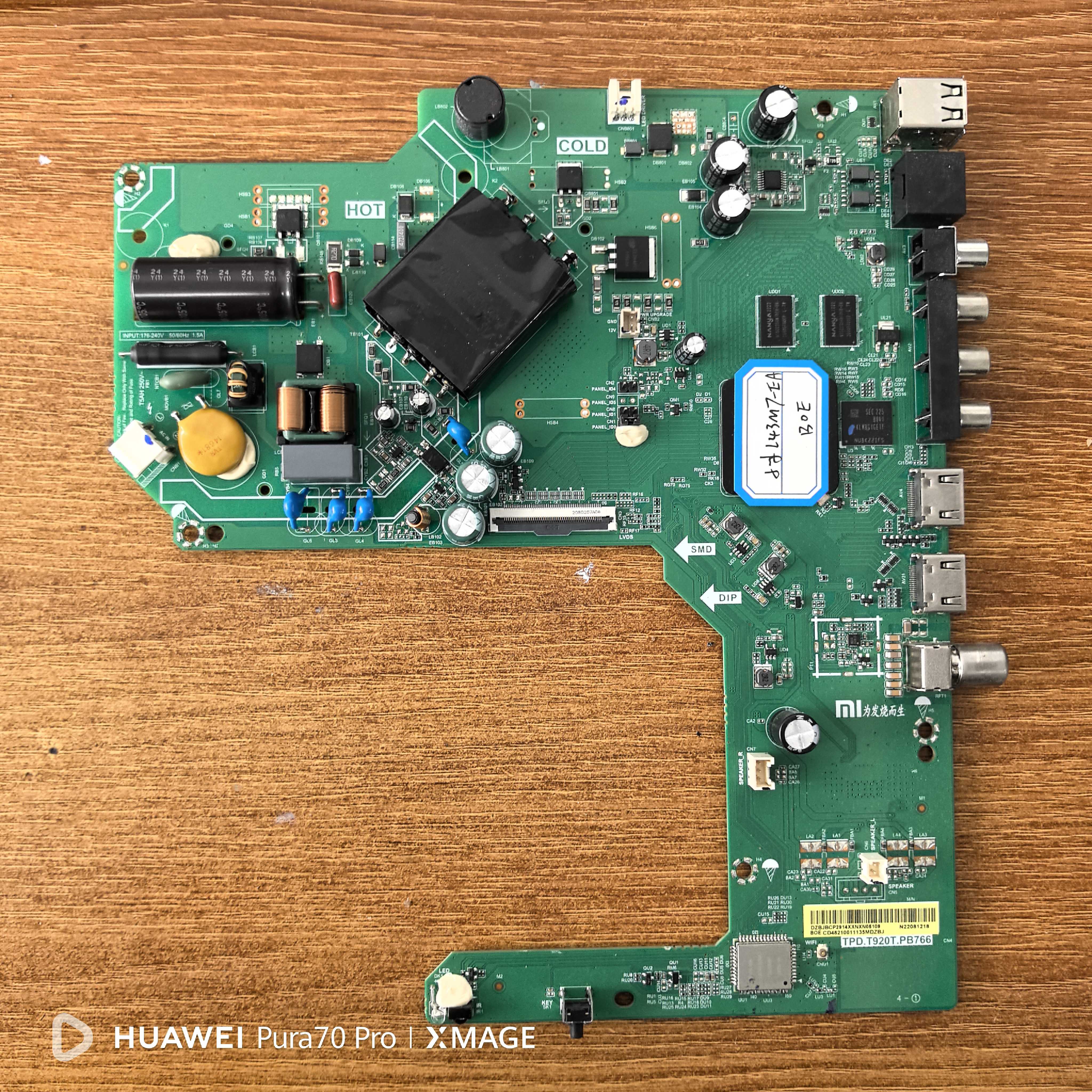 原装拆机 小米L43M7-EA主板TPD.T920T.PB766屏L43M7-EA-BOE电路板