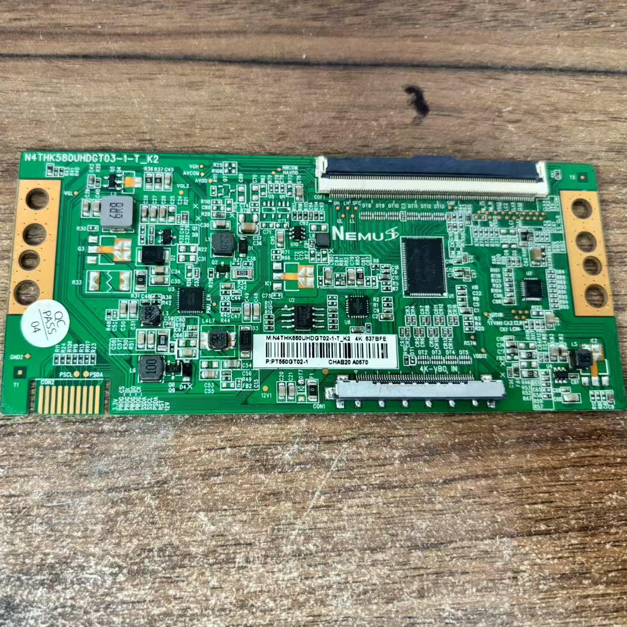 海尔55U3/R3逻辑板N4THK580UHDGT03-1-T-K2白条码PT550GT02-1 4K