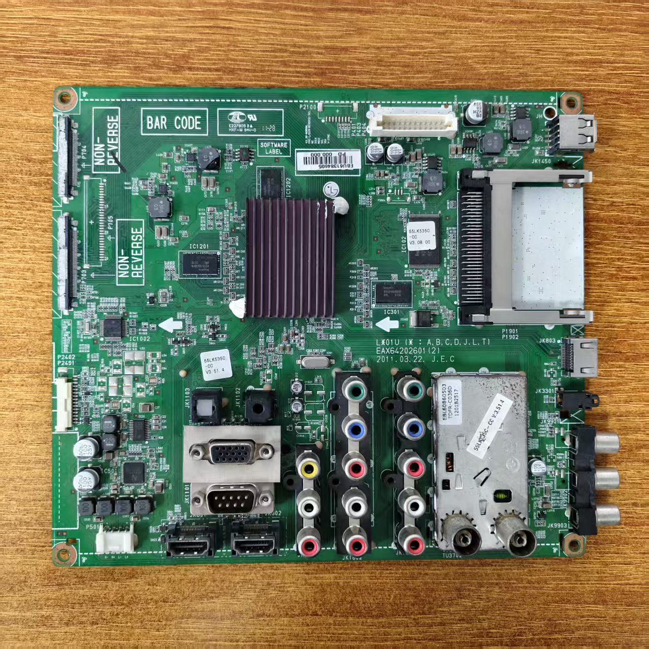 原装LG 55LK535C-CC液晶电视主板EAX64202601(2)配屏LC550WUD测好