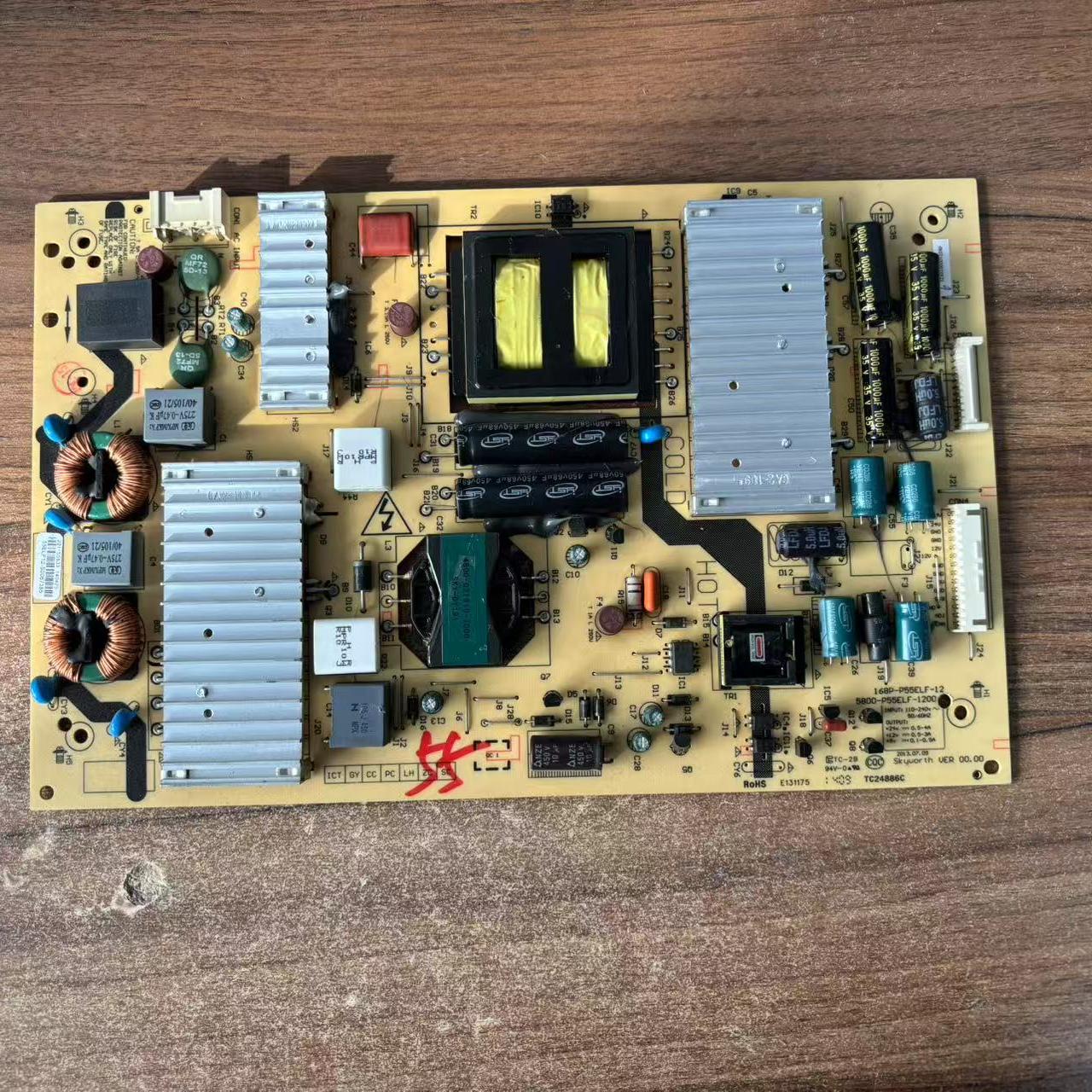 创维50E380S 55E7BRE 55E660E电源板5800-P55ELF-1200 168P 12