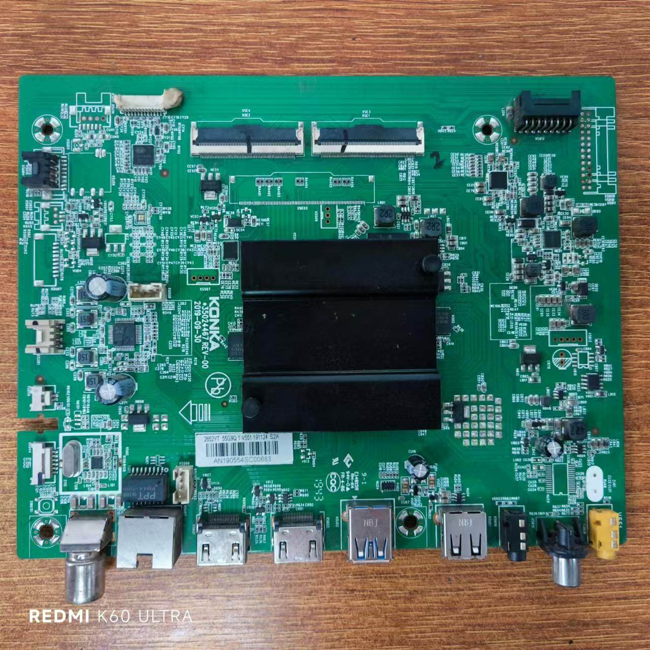 原装拆机康佳 LED55G9Q电视主板35024467屏2652YT 72002652YT测好