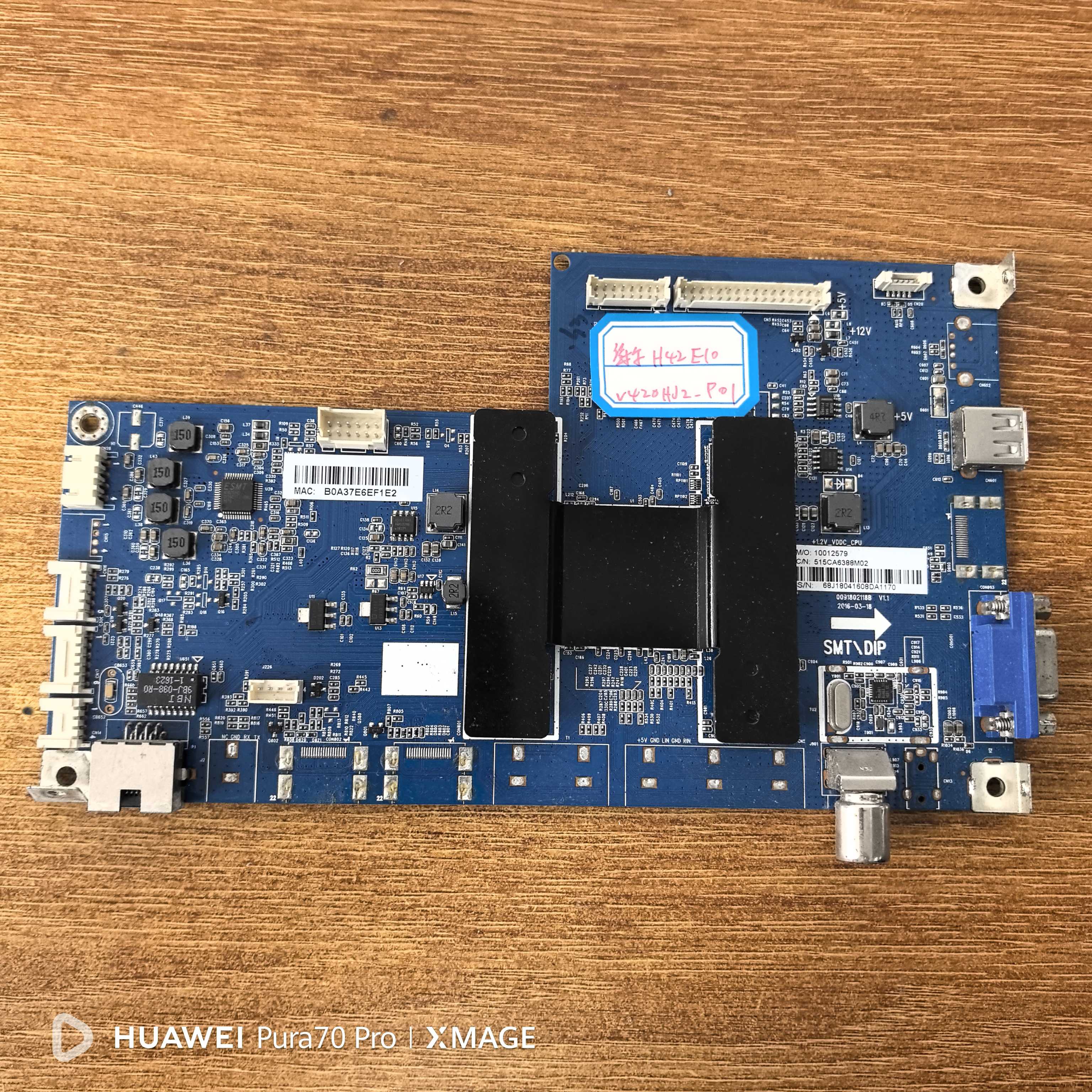 原装拆机海尔H42E10液晶电视主板0091802118B屏V420HJ2-P01电路板