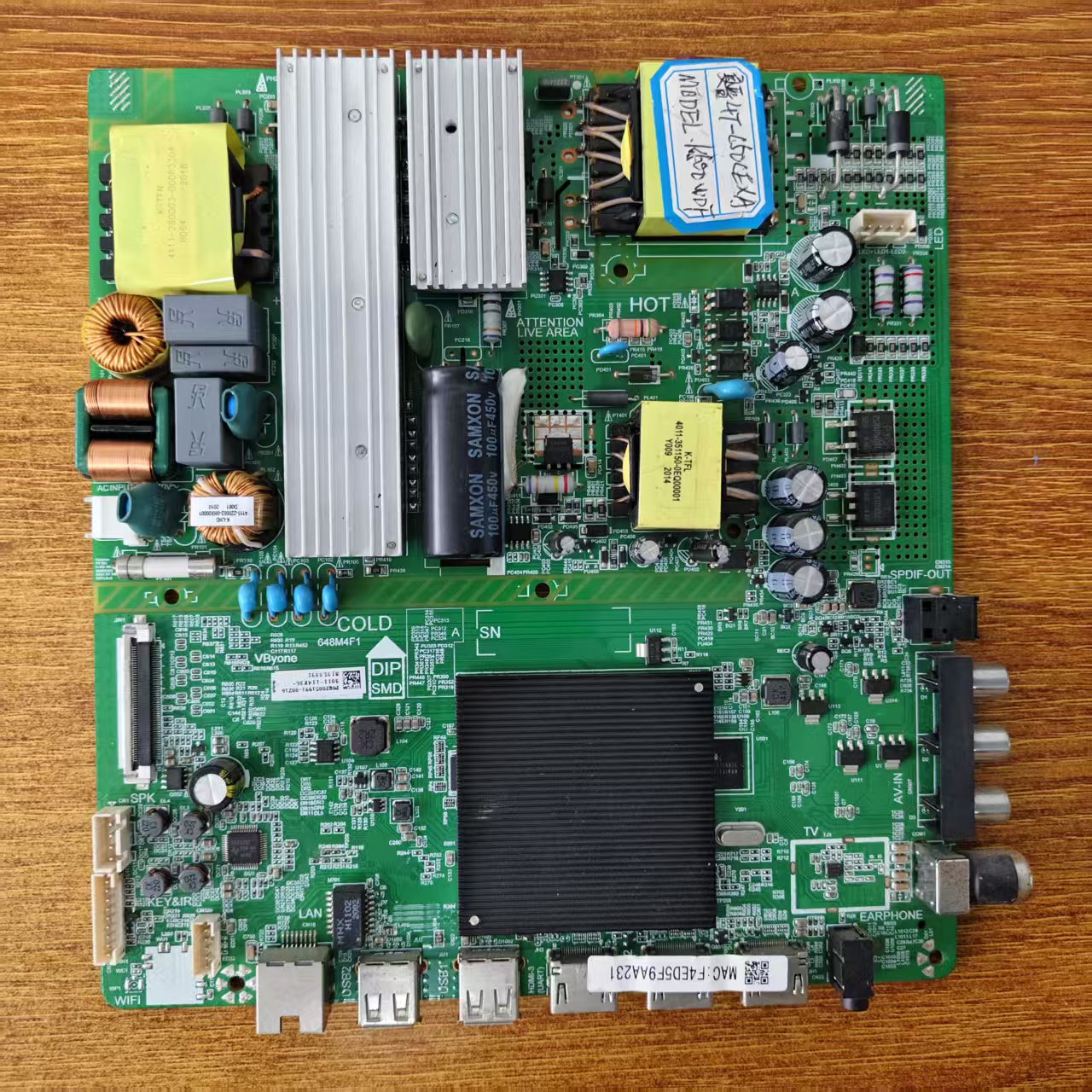 夏普 4T-C50CEXA主板648M4F1 4715-M648M4-A3233G01屏K500WDF实拍