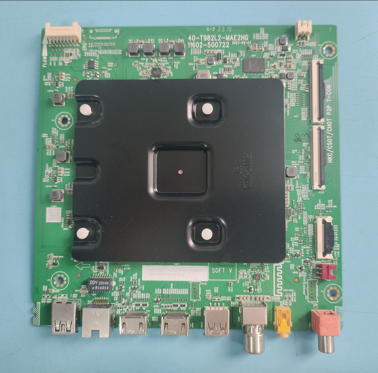 瑞原装TCL 55V8G MAX主板40-T982L2-MAE2HG配屏LVU550NDEL 实物图