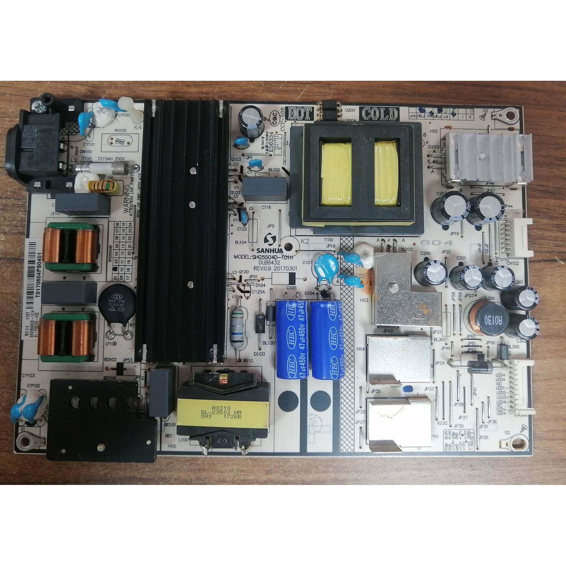 盛TCL L60P2-UD 60A730U电源板SHG5504D-101H 81-PBE060-H02实物