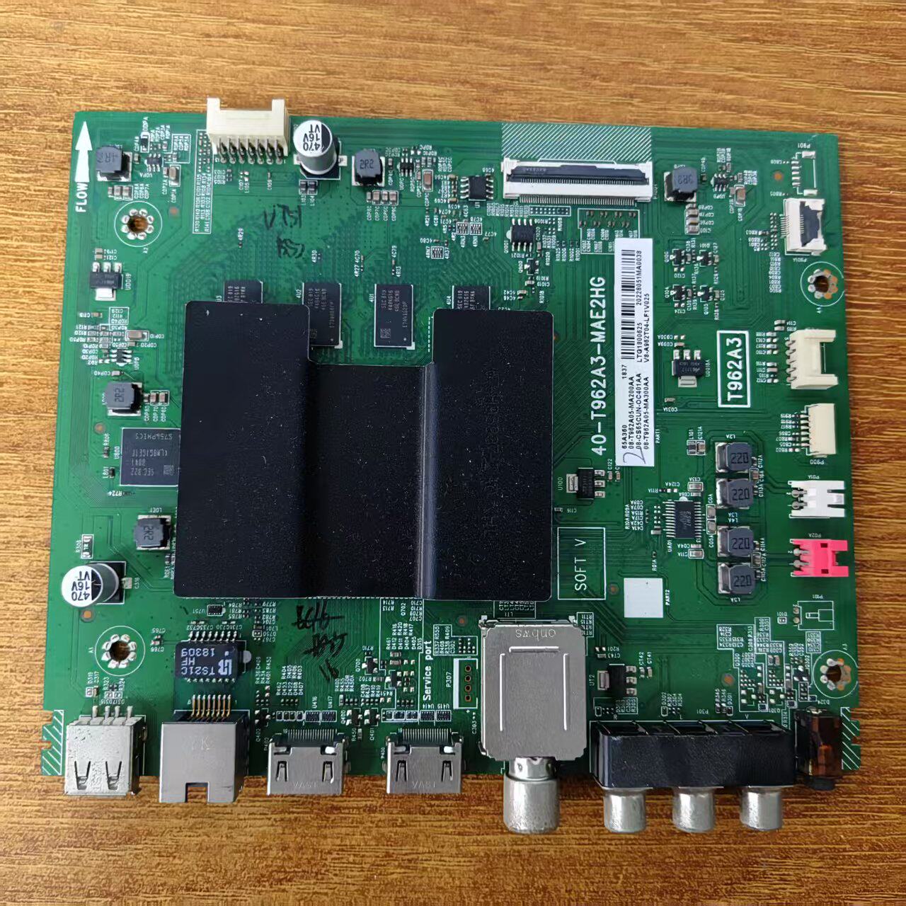 原装 TCL 65A360主板40-T962A3-MAE2HG屏LVU650NDEL CD9W00实物图