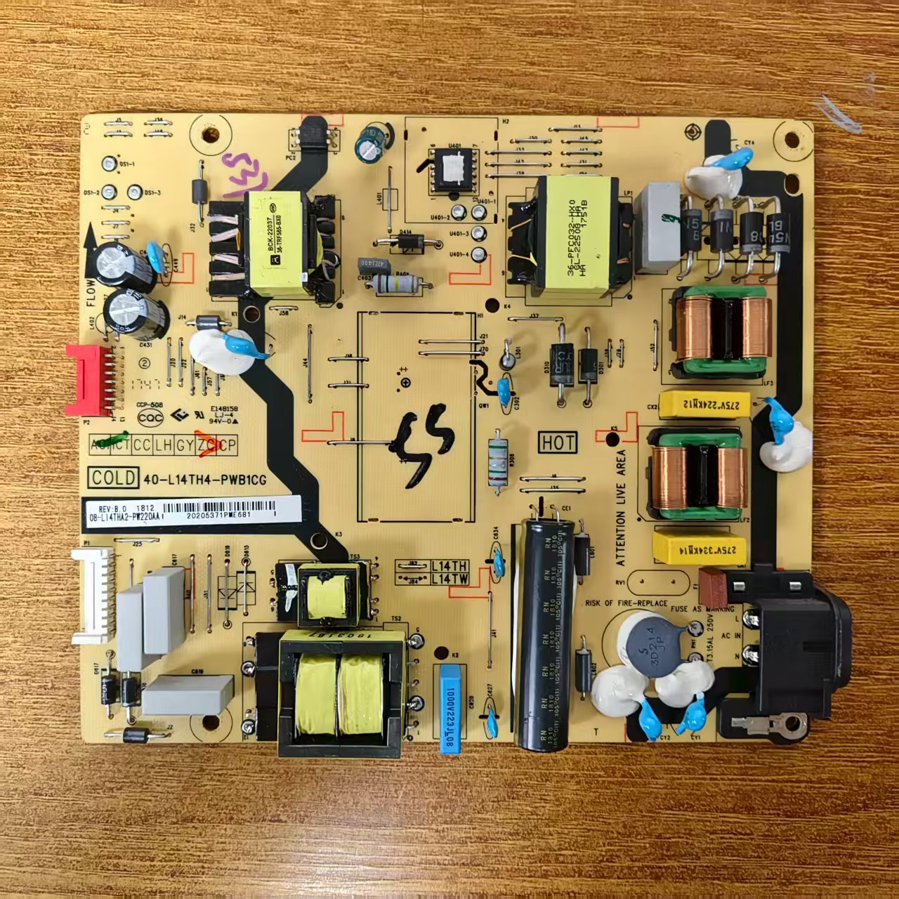 原装TCLL55P2-UD电视电源板