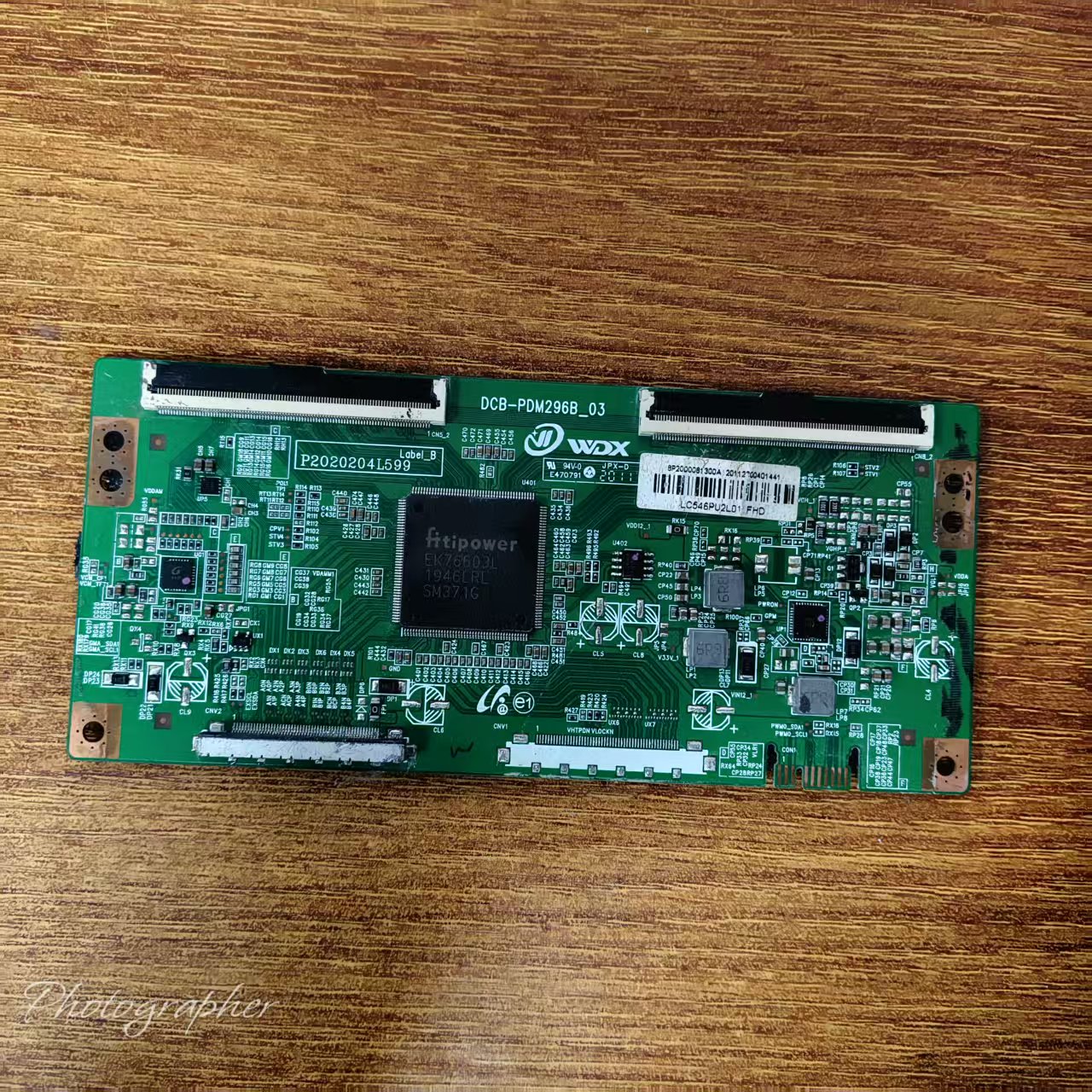 原装 55寸液晶电视逻辑板DCB-PDM296B_03白条码LC546PU2L01现货好