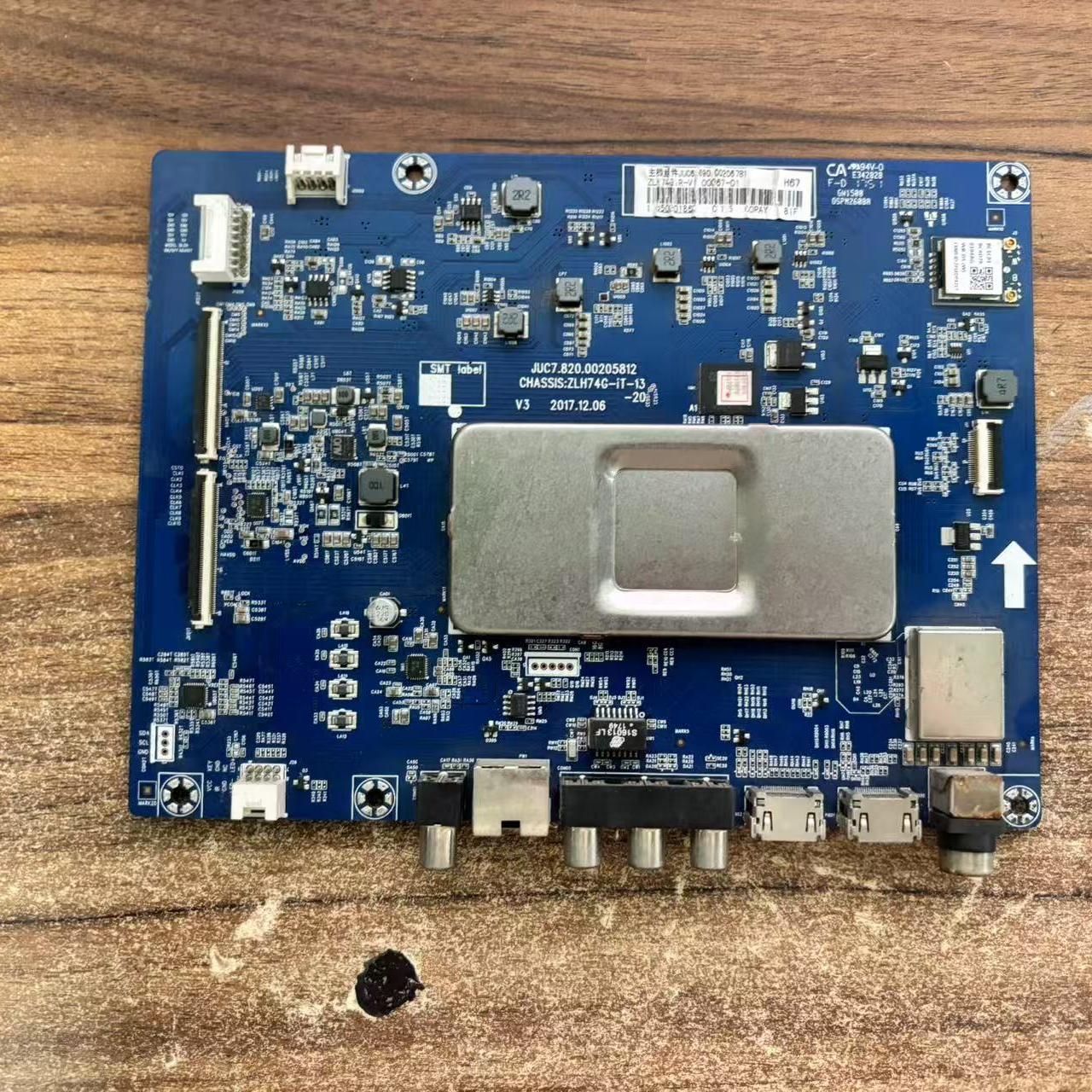 原装实图长虹55F9主板JUC7.820.00205812屏C550U17-E4-B