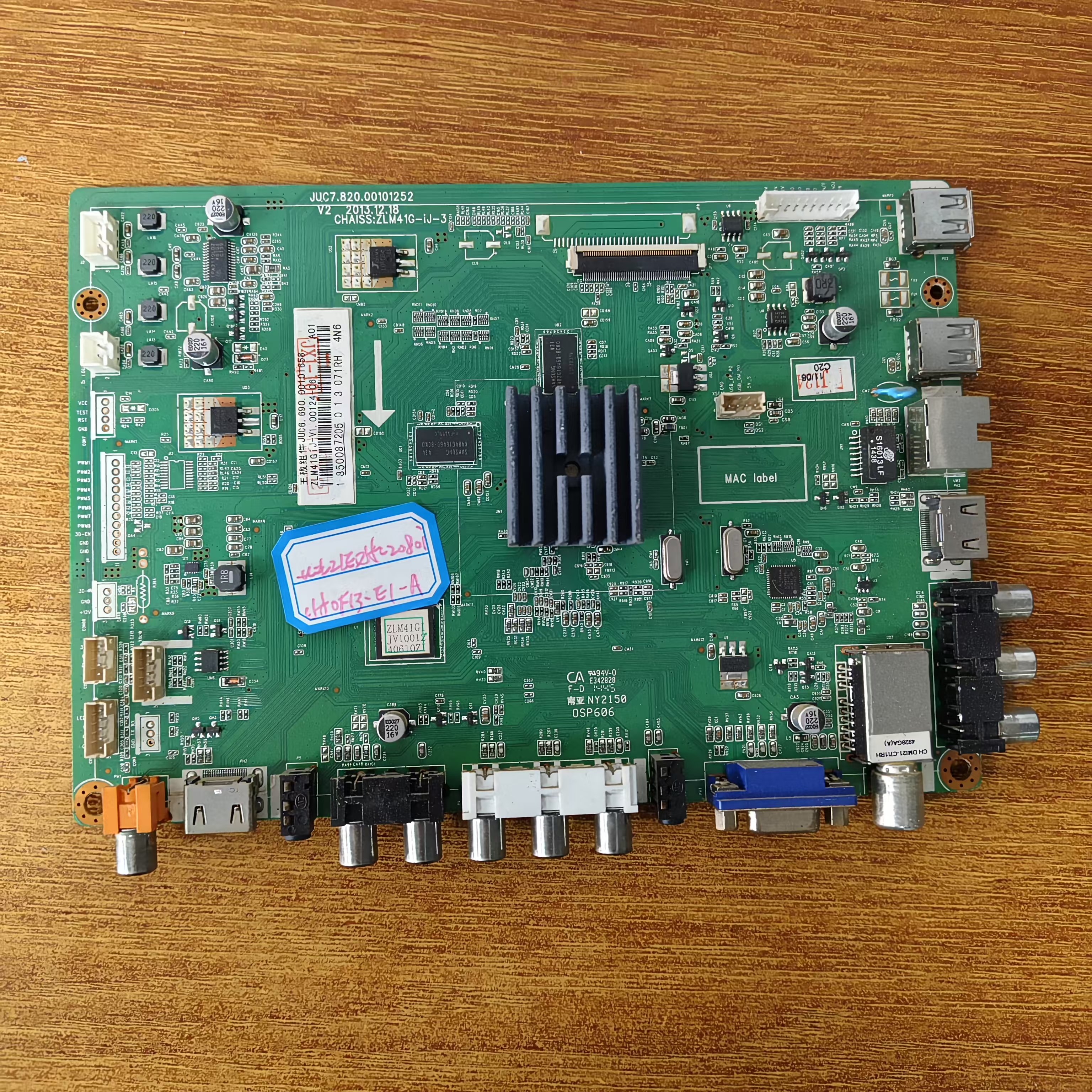 原装长虹LED55C2080I主板JUC7.820.00101252配屏C550F13-E1-A试好