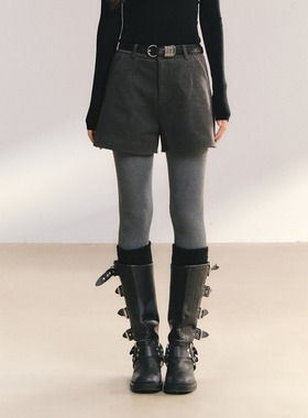 ANDN【无迫贴合】灰色打底裤小个子连裤袜保暖压力显瘦加绒秋冬女