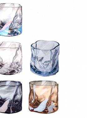 创意时尚水杯玻璃杯果汁茶葡萄酒杯咖啡杯饮料杯威士忌洋酒杯酒吧
