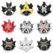 黑黄色 高尔夫球鞋 铁螺丝头鞋 钉 尚边高尔夫鞋