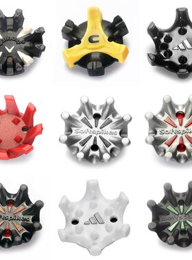 尚边高尔夫鞋钉 高尔夫球鞋钉 黑黄色 铁螺丝头鞋钉