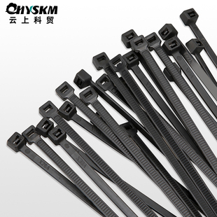 自锁式 3x200国标尼龙扎带A级塑料绑带捆包扎带卡扣 尼龙扎带3x150