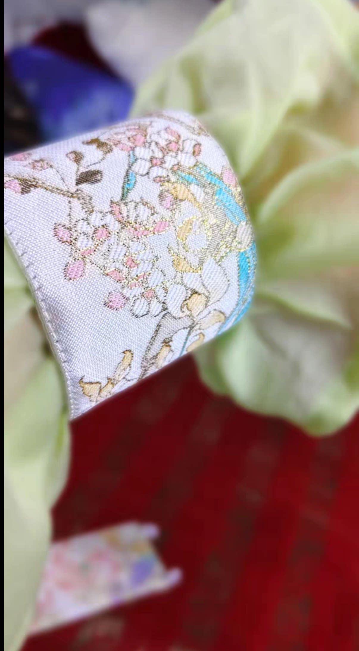 青衣轩新款绣花袖箍汉服袖箍袖套配件织金妆花腕带百搭古风配饰图片