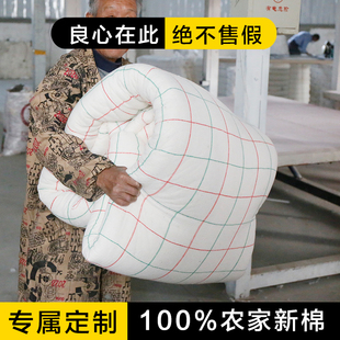 精选湖北江汉平原农家新棉花被芯全棉被子冬季保暖加厚铺垫被棉絮