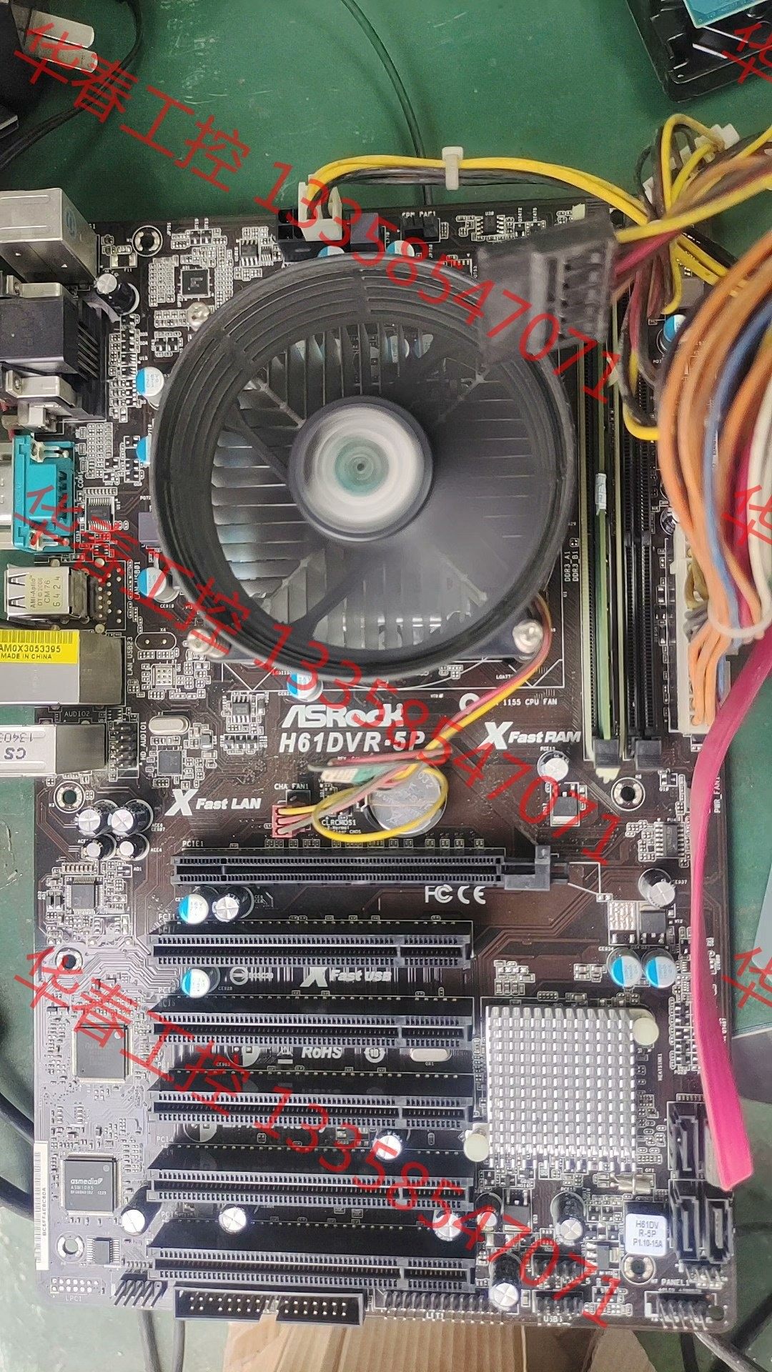 议价 华擎h61dvr-5p,测试ok,送cpu,内存条及风扇