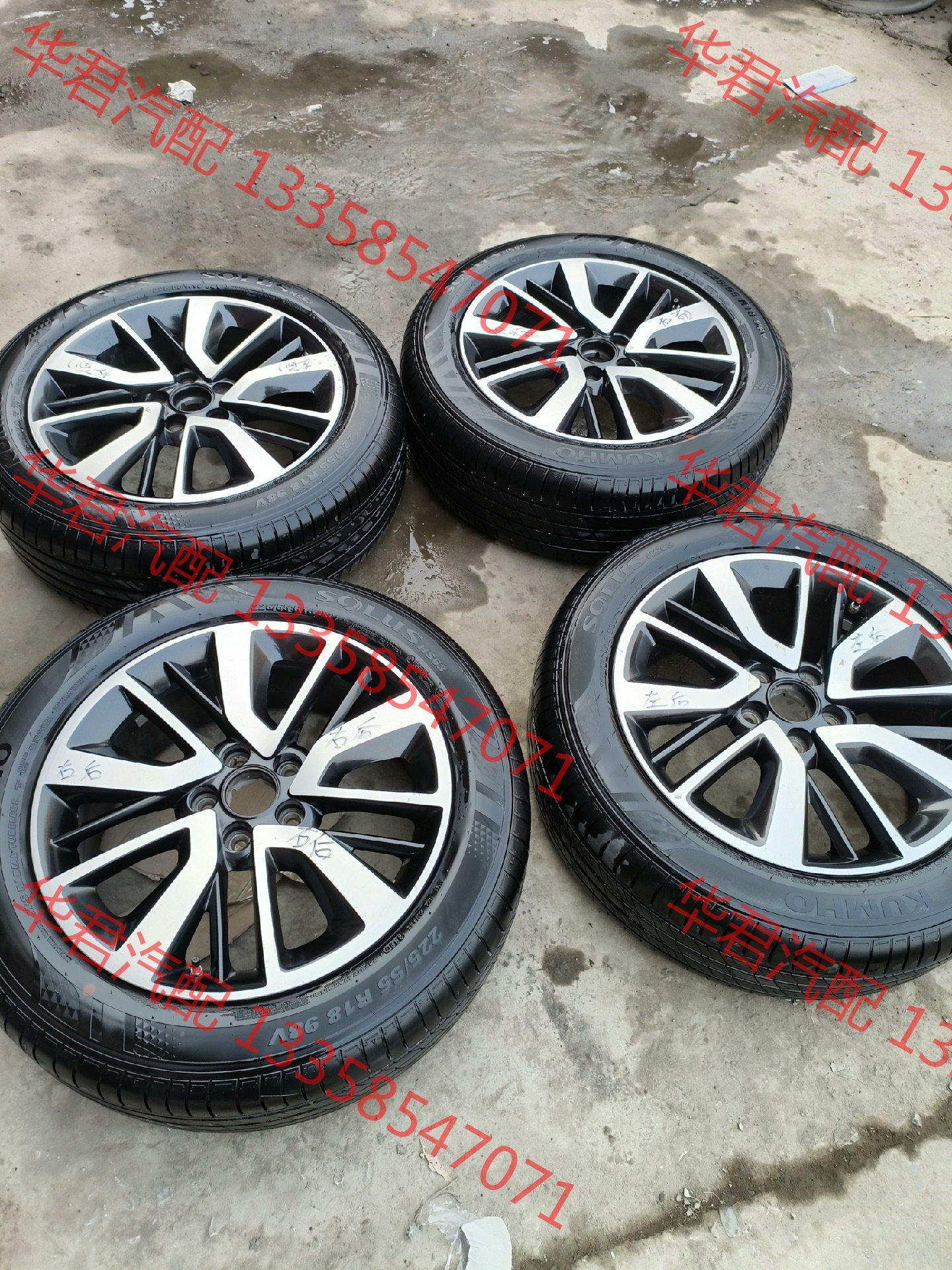议价 长安cs55原车18寸轮胎轮毂大量现货便宜出,轮胎带的是锦湖