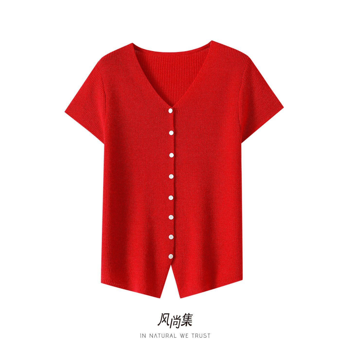 风尚集官方高端亚麻羊毛衫女