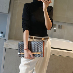 惊艳 精纺羊绒中的重磅！加厚精纺羊绒衫女高领纯羊绒针织打底衫